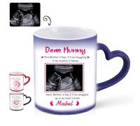 FPFNFSVI Tazza da caffè personalizzata con cambio colore del cielo stellato a ultrasuoni,Tazza magica personalizzata con foto e testo,tazza con foto e manico a forma di cuore,13oz