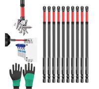 FPH2 Impact Screwdriver Bit Set,1/4 Inch Hex Shank Magnetic Cross Slot Screw Driver Drill Bits,Electrician Screwdriver Bits for Circuit Breakers and Electrical Work