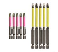 FPH2 Slotted Screwdriver Bits 65mm Alloy Steel HRC63 | Alloy steel construction, HRC63 hardness, sandblasted finish, anti-rust coating, tight screw grip