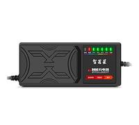 FPHADO Caricatore elettrico per veicoli da 48 V e 20 Ah, display a 7 luci, schermo di alimentazione, protezione perdite di corrente/impulso completo, spina UE
