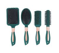 FPHADO Set di Spazzole per Capelli da 4 Pezzi per Districante per Capelli Bagnati o Asciutti con e Set di Pettini per Capelli