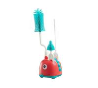 FPHADO Spazzola di pulizia della spazzola della bottiglia del silicone dello scaffale speciale di drenaggio per il bambino appena nato con manico lungo risciacquo capezzolo Set di pulizia