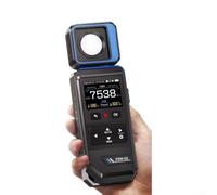 FPM-02 Misuratore di Illuminanza Professionale, Sensore di Luce Digitale con Schermo Retroilluminato HD, Misura Lux FC Temp Umidità, Risposta Rapida per Laboratorio e Campo