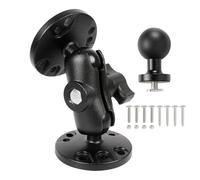 FPN Supporto in alluminio da 2,5 cm per Garmin Striker 4 / Plus 4 / Vivid 4cv, piastre rotonde con foro AMPS per supporti RAM/GPS/barche/veicolo, attacco bullone a T per sistemi di pista, Lowrance