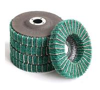 FPPO 5 pezzi 4,5 "x 7/8" in fibra di nylon Flap disco lucidatura mola, spazzola lucidatrice per smerigliatrice angolare, strumenti di lucidatura (grana 120)