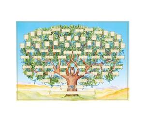 Fpreeza Grafico 'Albero Genealogico da Compilare - Grafico Genealogico Vuoto Grafico Genealogico Compilabile di 6 Generazioni Forniture Genealogiche