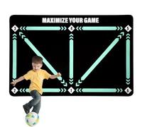Fpro, tappetino da allenamento per calcio, 60 x 90 cm, in gomma antiscivolo, tappetino per allenamento da calcio, pieghevole, portatile, per bambini e ragazzi