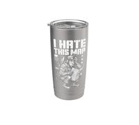 FPS Gamer Funny I Hate This Map Lettore di videogiochi militare Bicchiere termico in acciaio inox doppia parete