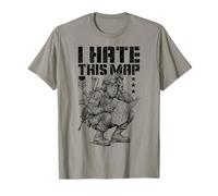 FPS Gamer Funny I Hate This Map Lettore di Videogiochi Militare Maglietta