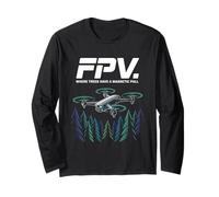 FPV Dove Gli Alberi Hanno un'attrazione Magnetica Maglia a Manica