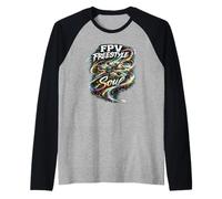 FPV Freestyle Soul Quad Pilot Drone Vintage Art Gift Maglia con Maniche Raglan