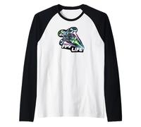 FPV Life Racing Drone Pilot First Person View Quadcopter Maglia con Maniche Raglan