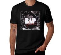 FPVAWKBL BAP - Affrocke - Live Album 1991 T-Shirt t Shirt Man Casual Black Cotton t-Shirt Plain Form