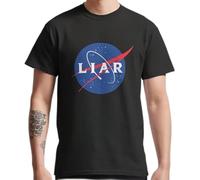 FPVAWKBL Best TO Buy Funny Liar Funny NASA Parody (Black) Premium T-Shirt