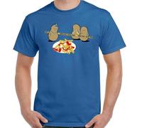 FPVAWKBL Potato Murder Funny T-Shirt Mens French Fry Food BBQ Chef Cook Birthday Oversized T Shirt