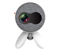 FPVAWKBL QUYNAGER Mini proiettore portatile per bambini Proiettore home theater 3D piccolo per uso domestico Proiettore 1080P compatibile con il telefono cellulare (Colore : White-Dinosaur Doodle4)
