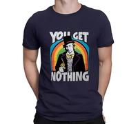 FPVAWKBL Willy Wonka 'You Get Nothing' T-Shirt - A Sweet Slice of Sarcasm Dark BlueM