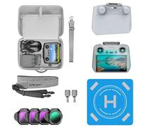 FPVtosky Borsa per DJI Mini 5 Pro, borsa da viaggio rigida portatile per DJI Mini 5 Pro Fly More Combo, custodia in pelle PU per controller RC 2 droni accessori (7-IN-1)