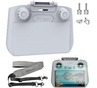 FPVtosky Lito X1/Mini 5/4 Pro RC-2 Paraluce + 2 protezioni per lo schermo + set di cordicelle - 3 in 1 Supporto per telecomando RC 2 controller drone per DJI Avata 360/Air 3 Accessori