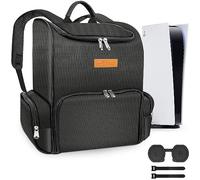 FPVtosky Zaino per PS5 e PSVR2, borsa da viaggio grande 2-IN-1 per Playstation VR2 e PS 5, custodia protettiva per il trasporto compatibile con gli accessori da gioco per Playstation 5 e PS VR2