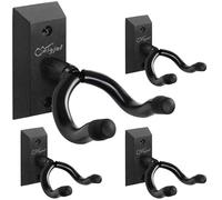 FQDDZ SNIGJAT Guitar Wall Mount, 4 Pack Guitar Wall Hanger, Guitar Hanger Wall Hook Holder Stand, Hardwood Guitar Wall Mount Hanger for Acoustic Guitar, Bass, Banjo, Mandolino