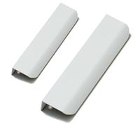 FQFLXY6589 2 Pezzi Maniglie Nascoste per Mobili,Maniglia per Porte Armadio Invisibili,Tiretti a Scomparsa in Lega di Alluminio Pomello a Scomparsa per Cassetti,Scarpiere,Comodini (400mm,bianco)