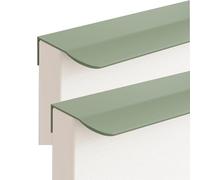 FQFLXY6589 2 Pezzi Maniglie Nascoste per Mobili,Maniglia per Porte Armadio Invisibili,Tiretti a Scomparsa in Lega di Alluminio Pomello a Scomparsa per Cassetti,Scarpiere,Comodini (80mm,Verde)