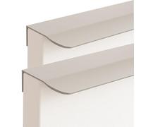 FQFLXY6589 2 Pezzi Maniglie Nascoste per Mobili,Maniglia per Porte Armadio Invisibili,Tiretti a Scomparsa in Lega di Alluminio Pomello a Scomparsa per Cassetti,Scarpiere,Comodini (120mm,Grigio)