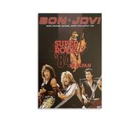 FQHTCUXPC Bon Jovi - Poster su tela con pittura ad olio, decorazione per casa, bar, decorazione artistica da parete per interni, senza cornice, 30 x 45 cm