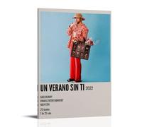 FQHTCUXPC Poster su tela con immagine di un coniglietto Bad Bunny Un Verano Sin Ti, decorazione artistica da appendere per casa, bar, decorazione artistica da parete per interni ed interni, con
