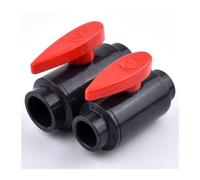 FQJYXWEWL 1Pc 20/25/32/40/50mm Valvola a Sfera Acquario Idroponico Telaio Serbatoio di Pesce Valvola in PVC Giardino Irrigazione Trattamento delle acque Connettore(Inner Dia.90mm)