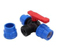 FQJYXWEWL Valvola a Sfera a 3 Vie DN15 DN20 DN25 DN32 DN40 Giunto for Tubo in PE for Il Controllo del Flusso d'Acqua(32mm)