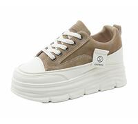 FQLGJMY Le Donne della Mia Piattaforma Sneakers Tela Sottile Soleggiato Basso Taglio Lunare Durevoli Scarpe Elevatore Colorate Versatili alla Moda Occasionali Viaggio Occasionale Autunnale Primavera