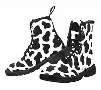 FQLGJMY Le mie donne Ankle Boots gradiente Leopard stampa fiore di farfalla stella stellata Sky colour Combat Booties Platform light Leather Travel Party Halloween Christmas
