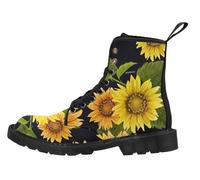 FQLGJMY Le mie donne Ankle Boots gradiente Leopard stampa fiore di farfalla stella stellata Sky colour Combat Booties Platform light Leather Travel Party Halloween Christmas