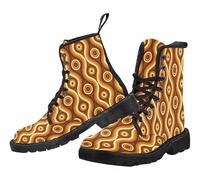 FQLGJMY Le mie donne Ankle Boots gradiente Leopard stampa fiore di farfalla stella stellata Sky colour Combat Booties Platform light Leather Travel Party Halloween Christmas