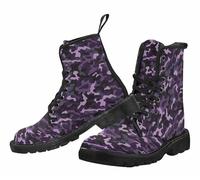 FQLGJMY Le mie donne Ankle Boots gradiente Leopard stampa fiore di farfalla stella stellata Sky colour Combat Booties Platform light Leather Travel Party Halloween Christmas