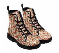 FQLGJMY Le mie Donne Stampano Scarponi da Combattimento Brevi Galassia Gradiente Animale Fluorescente Colorata Scricchiolata Sulla Caviglia Piattaforma di Viaggio Leggero in Pelle di Halloween Natale