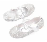 FQLGJMY Ragazze Mary Jane Veste Scarpe La Principessa Ballerina Piatto Glitter Rhinestone Pearl Bowknot Caviglia Party Scolastico Christmas Halloween Wedding Cosplay Bambini