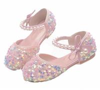 FQLGJMY Ragazze Mary Jane Veste Scarpe La Principessa Ballerina Piatto Glitter Rhinestone Pearl Bowknot Caviglia Party Scolastico Christmas Halloween Wedding Cosplay Bambini