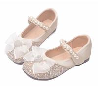 FQLGJMY Ragazze Mary Jane Veste Scarpe La Principessa Ballerina Piatto Glitter Rhinestone Pearl Bowknot Caviglia Party Scolastico Christmas Halloween Wedding Cosplay Bambini