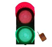 FQMYLTYN Semaforo Industriale a LED da 200mm/300mm, Luce Stop And Go a 2 Colori Rosso/Verde, con Telecomando, Custodia per PC Impermeabile IP65 (Color : 220V, Size : 200mm)