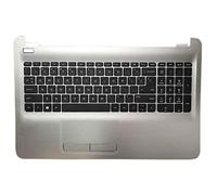 fqparts-cd Replacement La Shell Attorno alla Tastiera C Conchiglia & Tastiera & Touchpad per for HP 250 G4 Argento