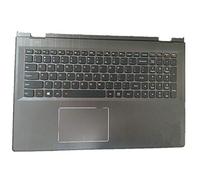 fqparts-cd Replacement Tastiera del Computer Portatile & La Shell Attorno alla Tastiera C Conchiglia Shell & Touchpad per for Lenovo Edge2-15 Edge2-1580 con retroilluminazione Versione Americana