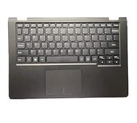 fqparts-cd Replacement Tastiera del Computer Portatile & La Shell Attorno alla Tastiera C Conchiglia Shell & Touchpad per for Lenovo per Yoga 2 11 per Yoga-2-11 Nero Versione Americana