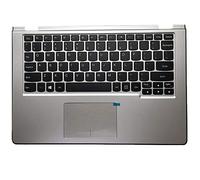fqparts-cd Replacement Tastiera del Computer Portatile & La Shell Attorno alla Tastiera C Conchiglia Shell & Touchpad per for Lenovo per Flex 3-1120 per Flex 3-1130 Argento Versione Americana