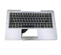 fqparts-cd Replacement Tastiera del Computer Portatile & La Shell Attorno alla Tastiera C Conchiglia Shell per for ASUS T300 T300L T300LA T300F T300FA TF300 Argento Versione Americana