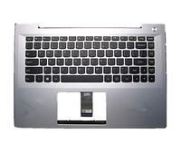 fqparts-cd Replacement Tastiera del Computer Portatile & La Shell Attorno alla Tastiera C Conchiglia Shell per for Lenovo S41-35 S41-70 S41-75 Argento Versione Americana