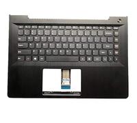 fqparts-cd Replacement Tastiera del Computer Portatile & La Shell Attorno alla Tastiera C Conchiglia Shell per For Lenovo S41-35 S41-70 S41-75 Nero Versione Americana