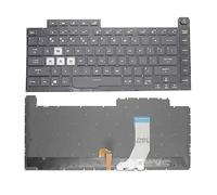fqparts-cd Replacement Tastiera del Computer Portatile per for ASUS for ROG Strix G15 G512LI G512LU G512LV G512LW G512LWS Colour Nero Layout Inglese Americano